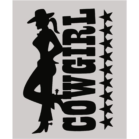 Adesivo Cowgirl - Rodeo West 14034