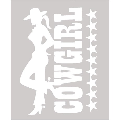 Adesivo Cowgirl - Rodeo West 14035