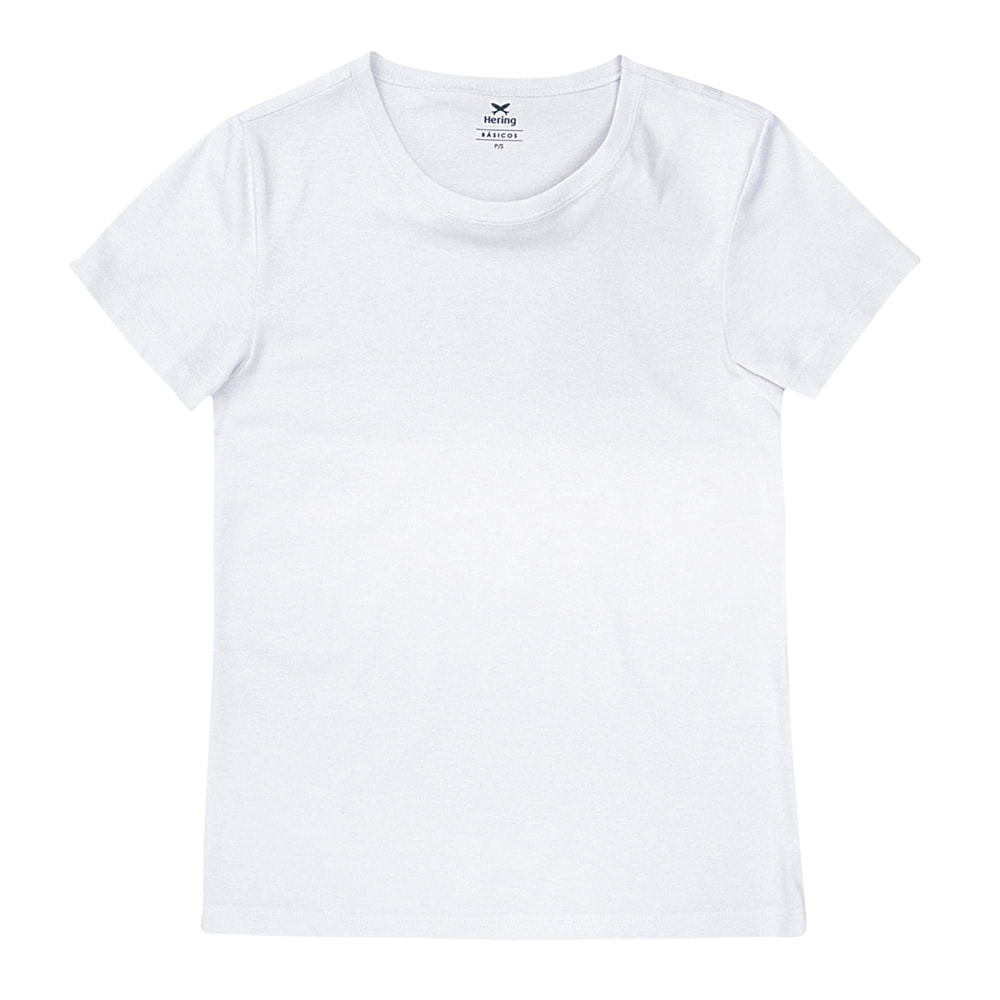 blusa básica branca feminina