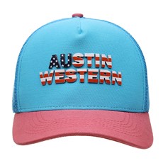 Boné Austin Western Azul com Tela 30517