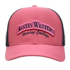 Boné Austin Western Rosa com Tela 30521