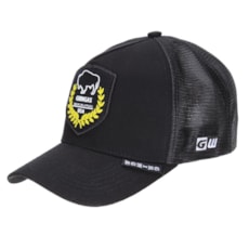 Boné Preto Gringa's Western com Tela Original 23315 Boné Preto Gringa's Western com Tela Original 23315