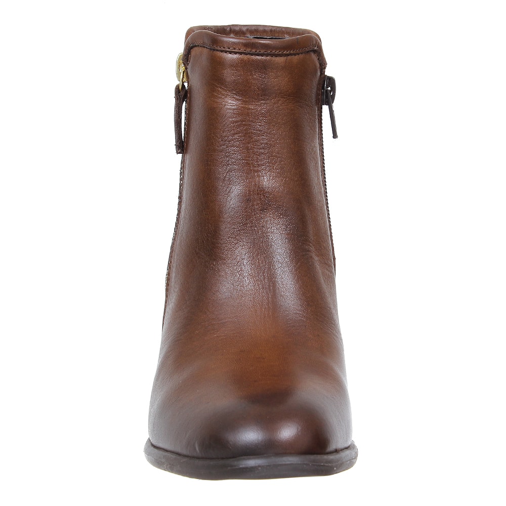 bota cano curto marron