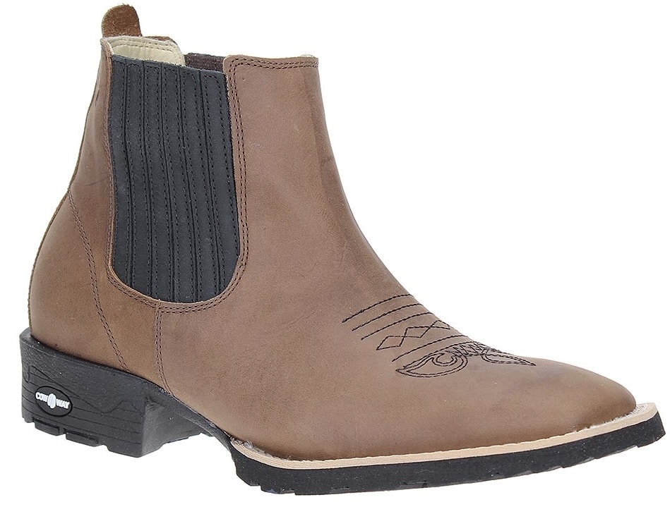 Bota Country de Couro Marrom Masculina Cow Way 21447 - Rodeo West