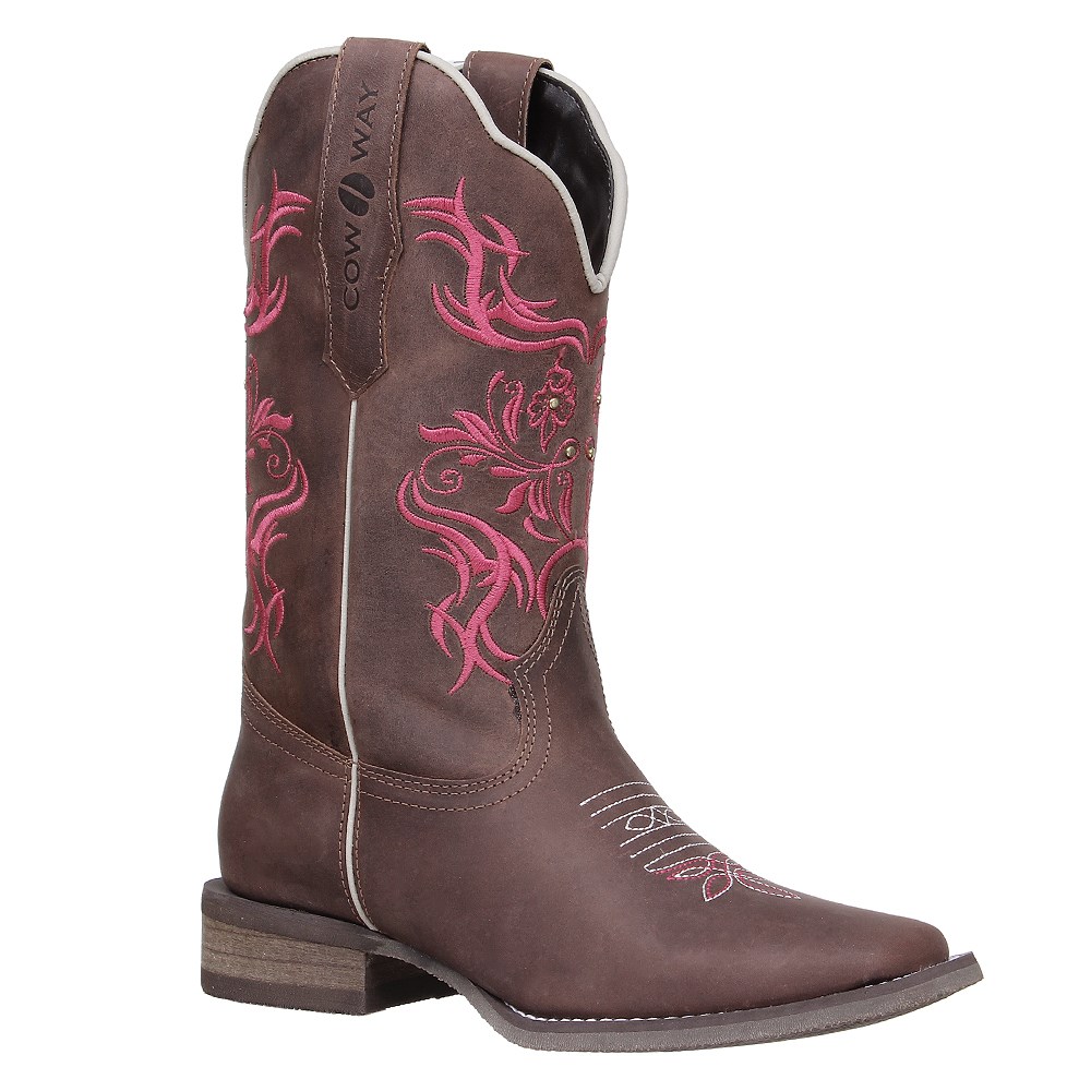 botas femininas country bico quadrado