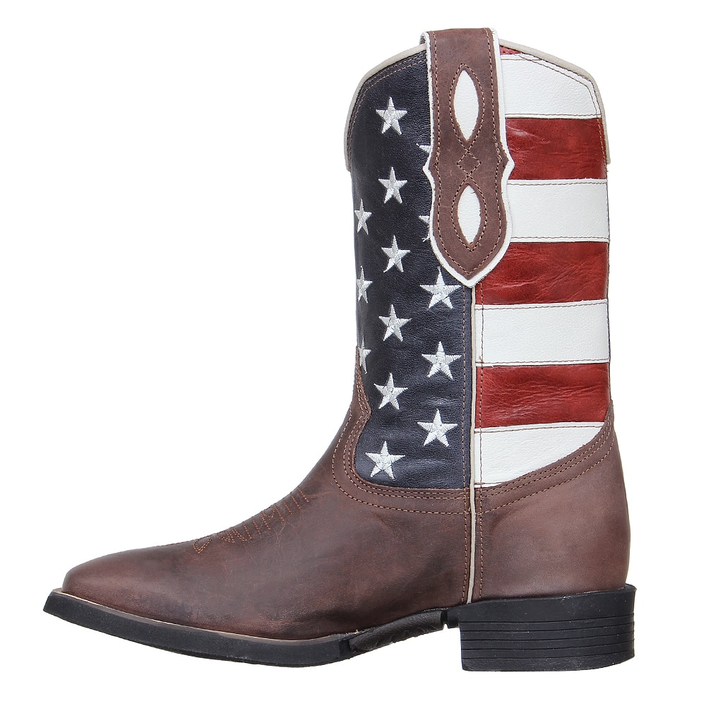 bota country masculina infantil bico quadrado