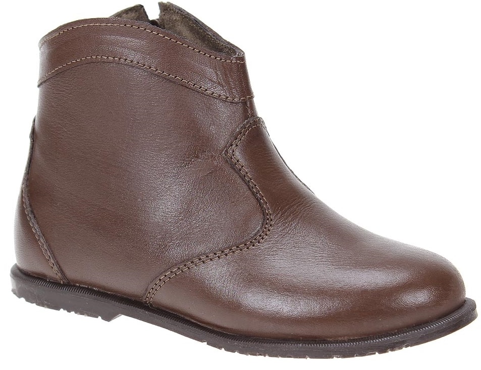 bota de couro infantil masculino