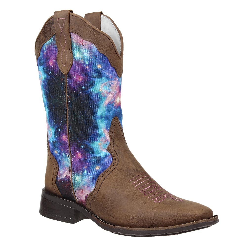bota de couro marrom feminina