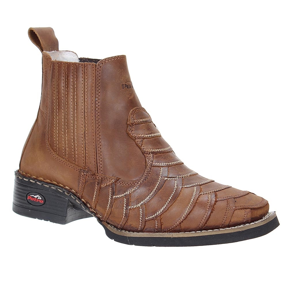 bota texana escamada cano curto