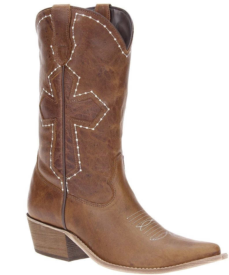 bota texana feminina bico fino