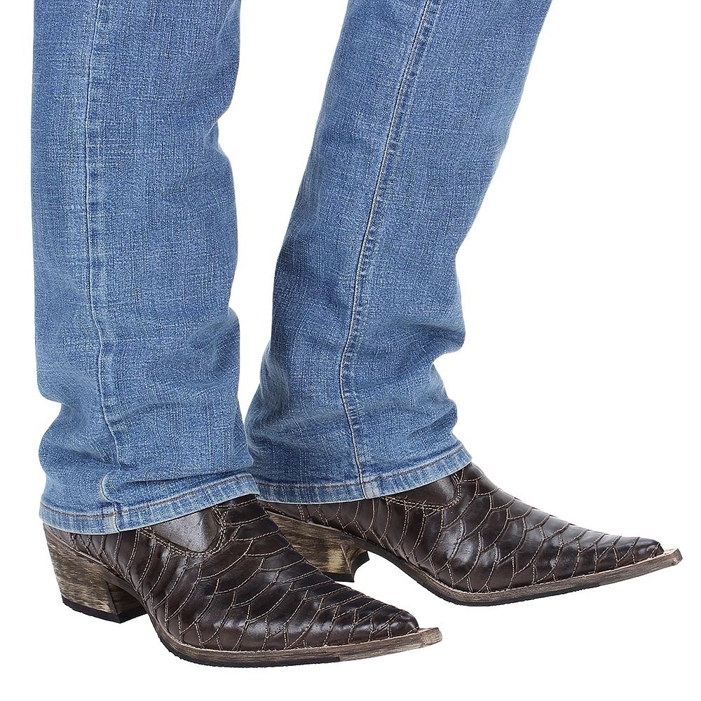 bota masculina escamada cano curto