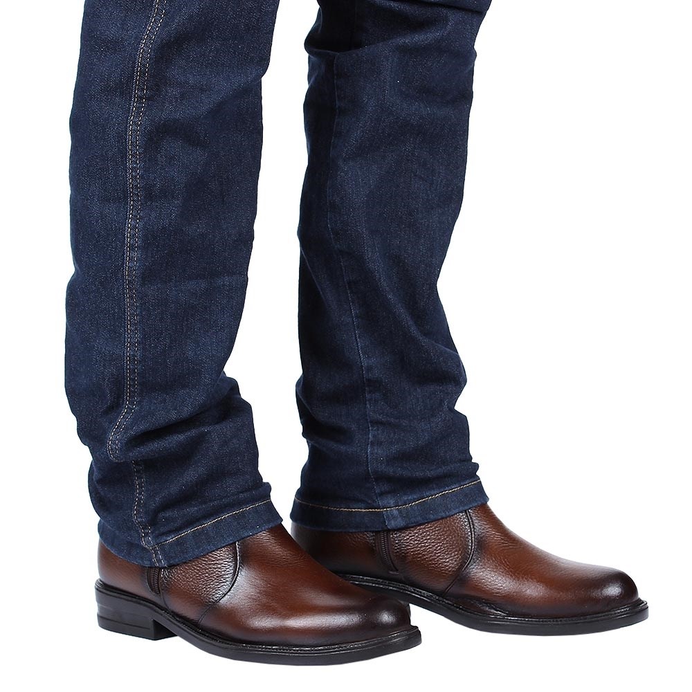 botas masculinas social em couro