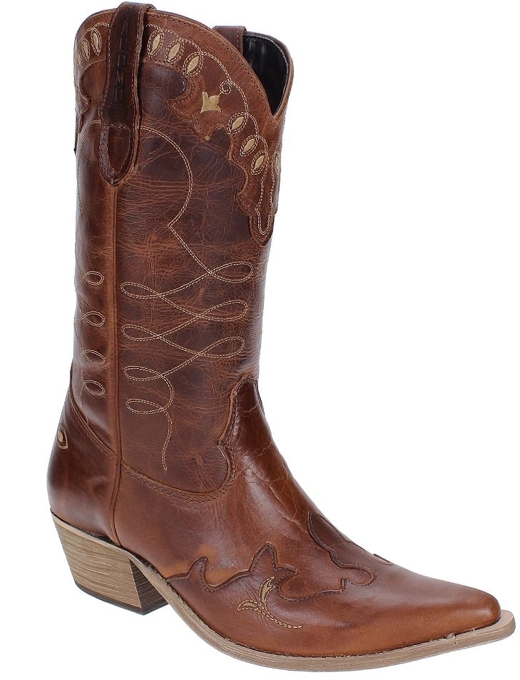 bota texana feminina cano longo