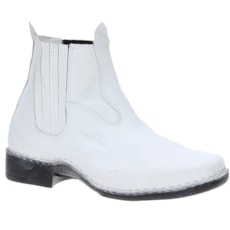 Botina Branca Masculina Cano Curto Potro 21419 Botina Branca Masculina Cano Curto Potro 21419