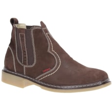 Botina de Couro Marrom Masculina Zebu Original 22103 Botina de Couro Marrom Masculina Zebu Original 22103