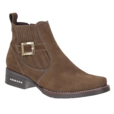 Botina Feminina Marrom Bico Redondo Urbana Boots 23435 Botina Feminina Marrom Bico Redondo Urbana Boots 23435