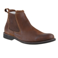 Botina Marrom Masculina Cow Way Bico Redondo 26170 Botina Marrom Masculina Cow Way Bico Redondo 26170