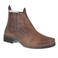 Botina Masculina Marrom Cano Curto Potro 24557 Botina Masculina Marrom Cano Curto Potro 24557