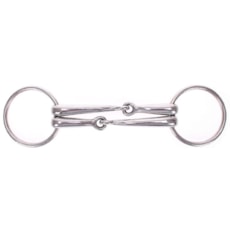 Bridão Argola com Bocal Duplo - Bronc-Steel 3223 Bridão Argola com Bocal Duplo - Bronc-Steel 3223