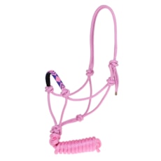 Cabresto Miçanga Boots Horse Rosa com Cabo 25786 Cabresto Miçanga Boots Horse Rosa com Cabo 25786