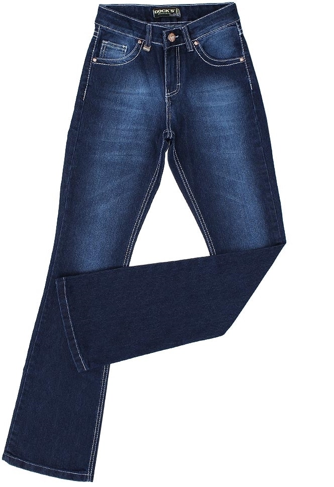 calça flare jeans