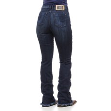 Calça Jeans Azul Escuro Feminina Buphallos Boot Cut 24396