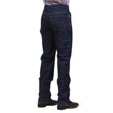 Calça Jeans Carpinteira Masculina 100% Algodão Azul Escuro Os Vaqueiros 32227
