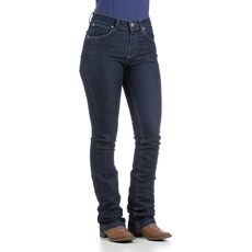 Calça Jeans Feminina Boot Cut Azul Escuro com Elastano Wrangler 27681