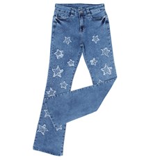 Calça Jeans Feminina Boot Cut Azul TASSA 31293