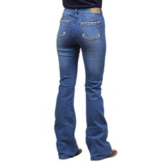 Calça Jeans Feminina Boot Cut Cintura Alta com Elastano Tassa 32113