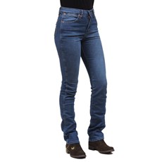 Calça Jeans Feminina Cintura Alta Azul Cowboy Cut Original Wrangler 28210