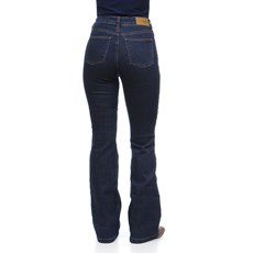 Calça Jeans Feminina Cintura Alta Boot Cut Azul Tassa 30712