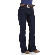 Calça Jeans Feminina Cintura Alta Cowboy Cut Azul Tassa 29990