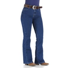 Calça Jeans Feminina Cós Alto Cowboy Cut Azul Tassa 29989