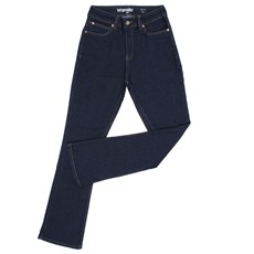 Calça Jeans Feminina Flare Azul com Elastano Wrangler Original 28390