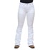 Calça Jeans Flare Feminina Branca com Elastano Dock's 30946