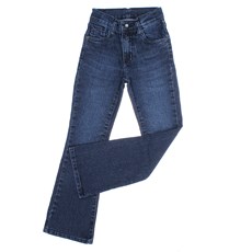 Calça Jeans Infantil Feminina Azul Boot Cut Tassa Gold 30008