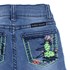 Calça Jeans Infantil Feminina Boot Cut Azul Clara Tassa Gold 28152