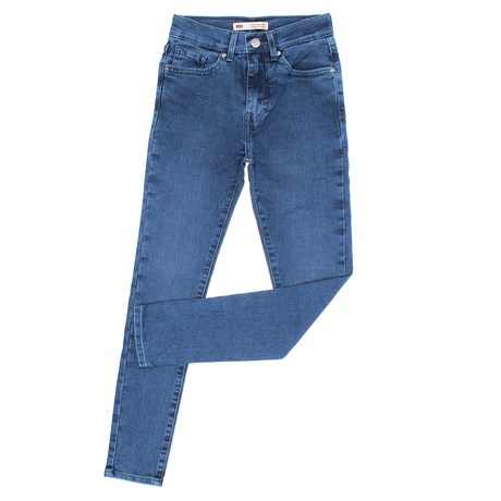 Calça Jeans Infantil Feminina Skinny Cós Alto Azul Claro 720 Levi's 29999