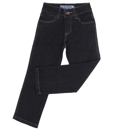 Calça Jeans Infantil Tradicional Preta Masculina Rodeo Western 22604