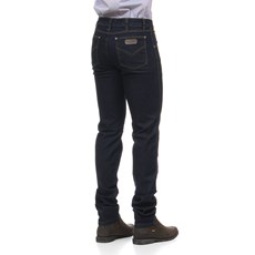 Calça Jeans Masculina Azul Escuro Básica com Elastano - Dock's 18706