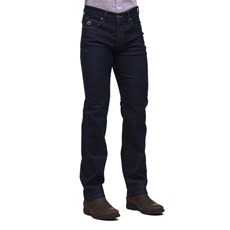 Calça Jeans Masculina Tradicional com Elastano Azul Escuro Os Vaqueiros 32226