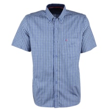 Camisa Manga Curta Masculina Azul Smith Brothers 25591 Camisa Manga Curta Masculina Azul Smith Brothers 25591