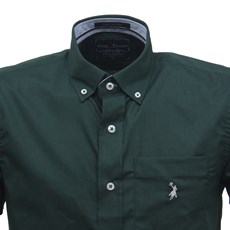Camisa Masculina Verde Manga Curta Austin Western 31885