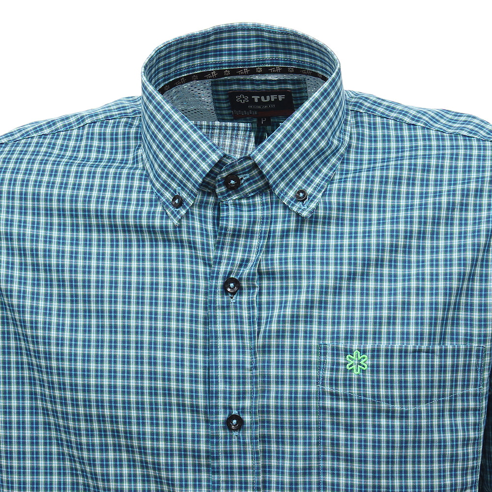 camisa xadrez masculina azul claro