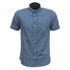 Camisa Xadrez Manga Curta Azul  Austin Western 30858