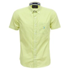 Camisa Xadrez Manga Curta Verde Limão Austin Western 30859
