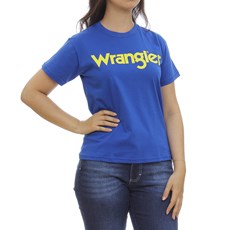Camiseta Azul Feminina Básica Wrangler 30080