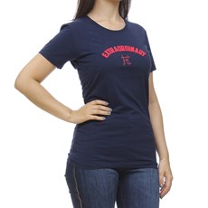 Camiseta Azul Marinho Feminina Gola Redonda TXC 30180