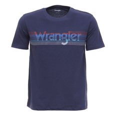 Camiseta Azul Marinho Masculina Wrangler Original 28030